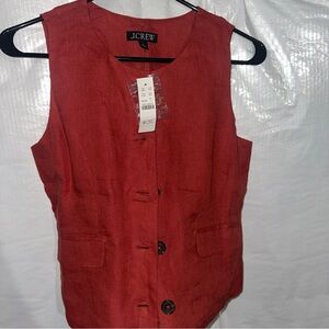 J. Crew Women's Rich Red Vest